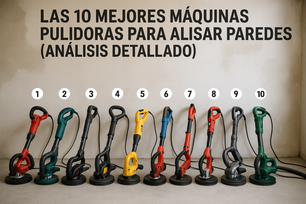 Las 10 Mejores Máquinas Pulidoras para Alisar Paredes (Análisis Detallado)